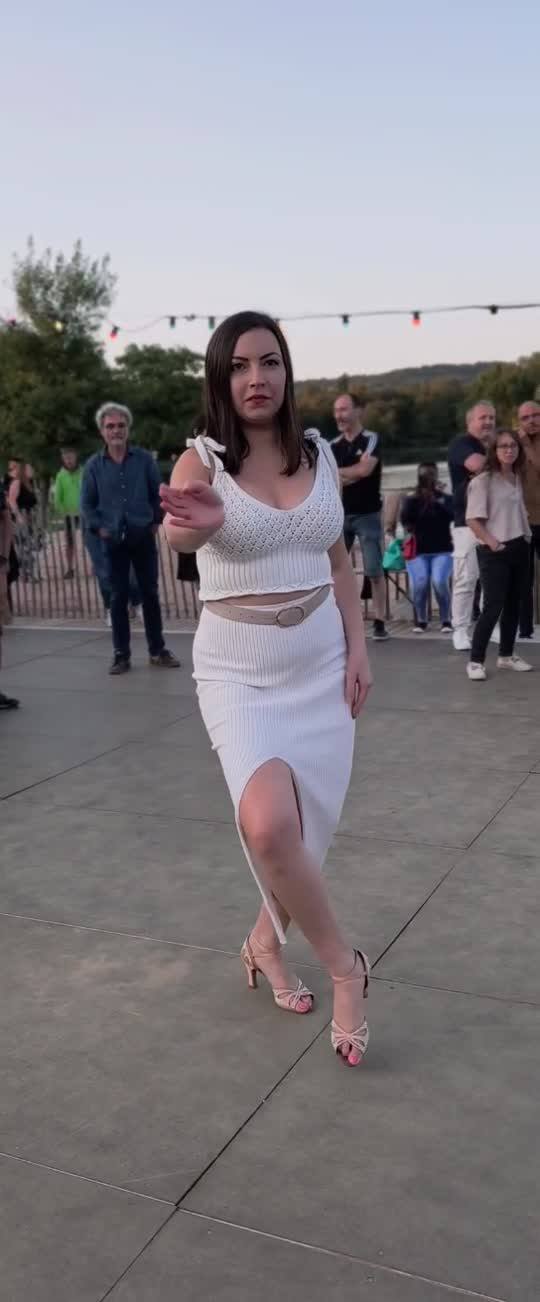 Amélie Crépeau pendant un atelier Confidanse